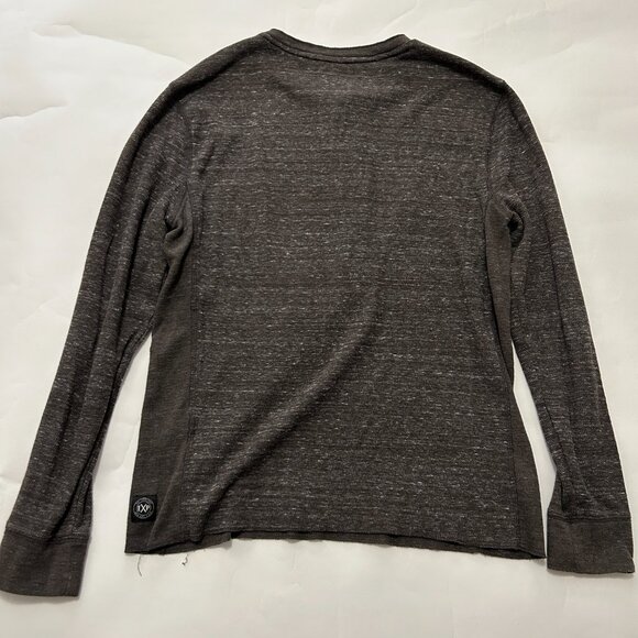 Lot of 2 Express Waffle Henley Shirt Mens sz M Gray & Teal Heathered Thermal Top - Picture 16 of 16